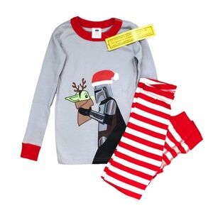 NWT Hanna Andersson Star Wars: The Mandalorian Long John Christmas Pajama Set